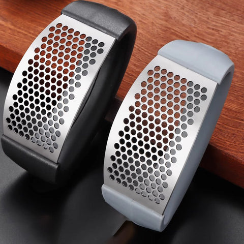 LYORIX Stainless Steel Garlic Press Set