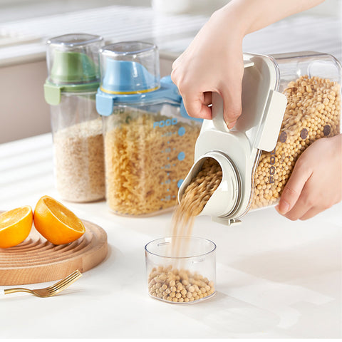 LYORIX™ SmartSeal Dispenser Set – Multi-Size Grain & Dry Food Containers