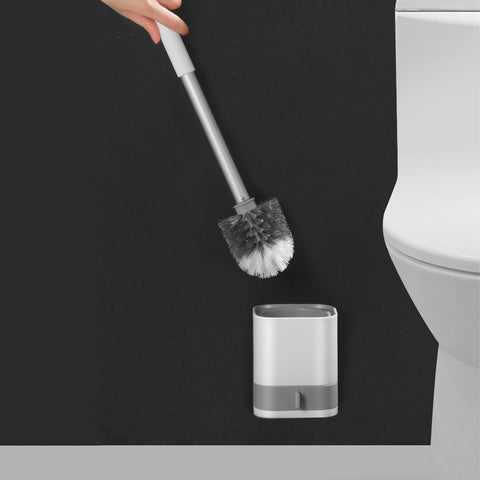 Wall-Mounted Toilet Brush with Holder
