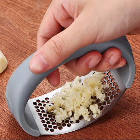 LYORIX Stainless Steel Garlic Press Set