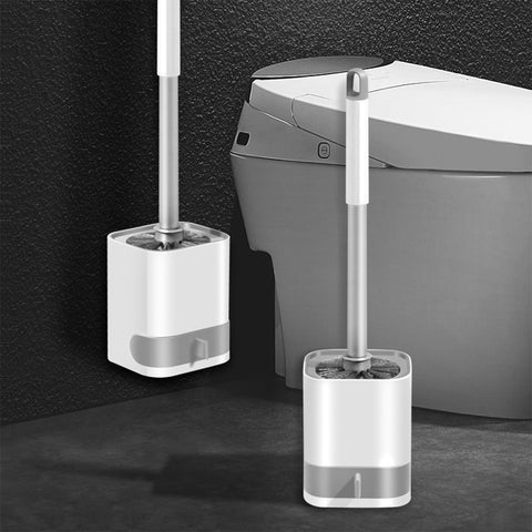 Wall-Mounted Toilet Brush with Holder
