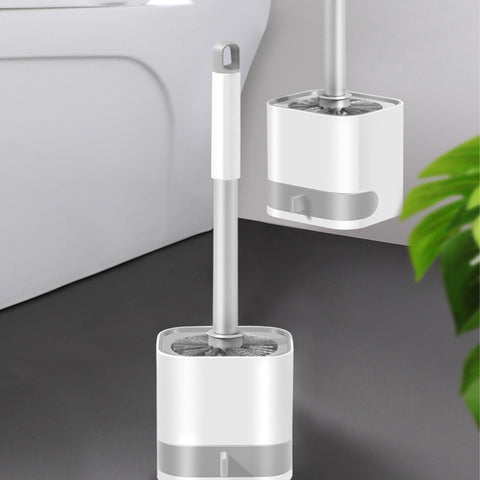 Wall-Mounted Toilet Brush with Holder