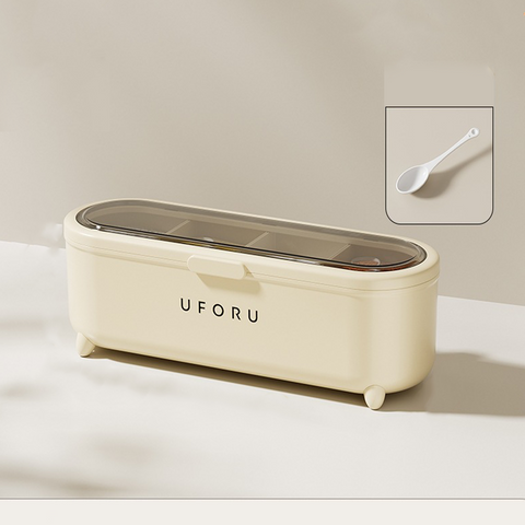 UFORU 4-Compartment Spice Organizer Box
