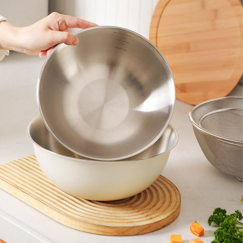 Colander & Bowl Set with Bamboo Lid