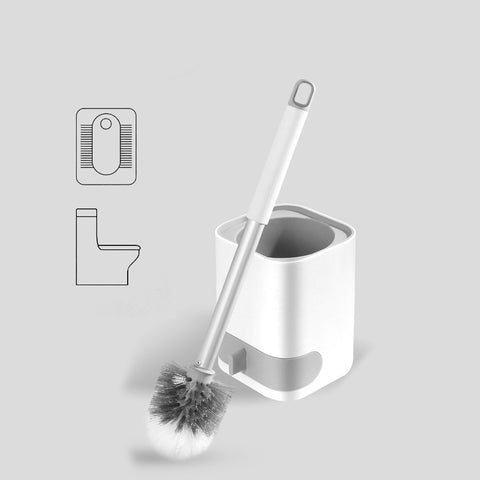 Wall-Mounted Toilet Brush with Holder