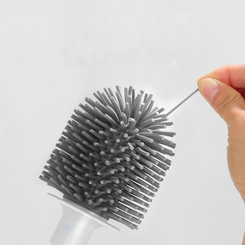Wall-Mounted Toilet Brush with Holder