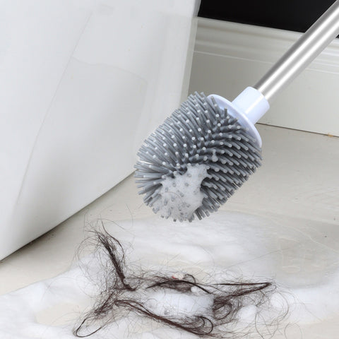 Wall-Mounted Toilet Brush with Holder