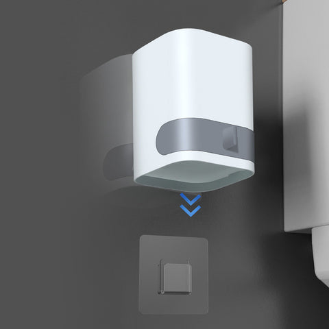 Wall-Mounted Toilet Brush with Holder