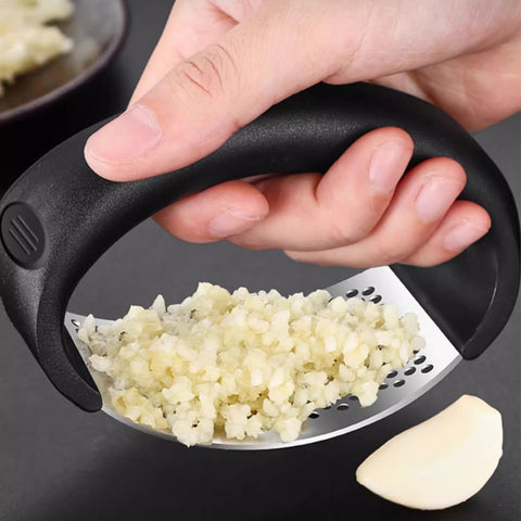 LYORIX Stainless Steel Garlic Press Set
