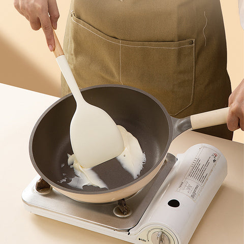 Premium Silicone & Wood Kitchen Utensil Set
