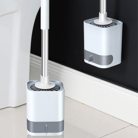 Wall-Mounted Toilet Brush with Holder
