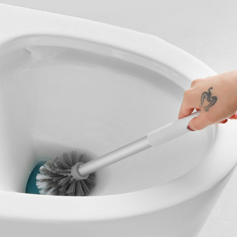 Wall-Mounted Toilet Brush with Holder