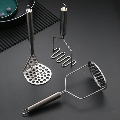 3-Piece Stainless Steel Potato Masher Set