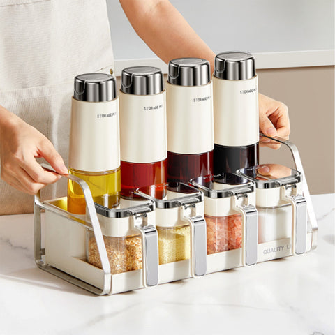 Premium Kitchen Condiment & Oil Dispenser Set
