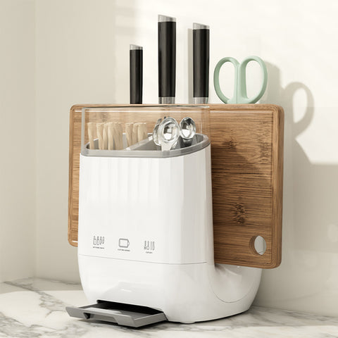 LYORIX™ Smart Knife & Utensil Organizer with Drainage