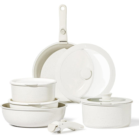 LYORIX ™ Minimalist Marble Non-Stick Cookware Set
