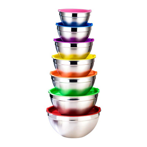 Mixing Bowl Set with Color Lids