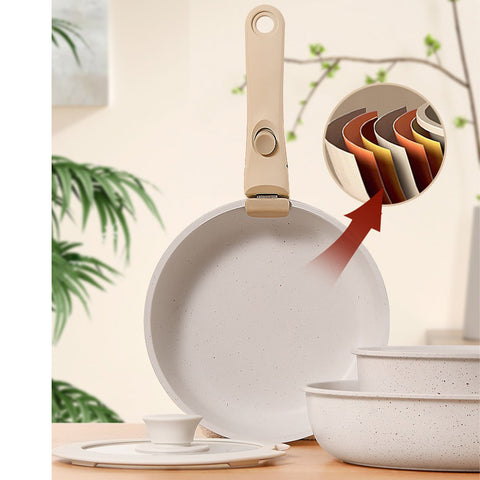 LYORIX ™ Minimalist Marble Non-Stick Cookware Set