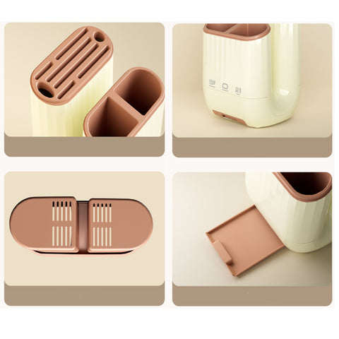 LYORIX™ Smart Knife & Utensil Organizer with Drainage