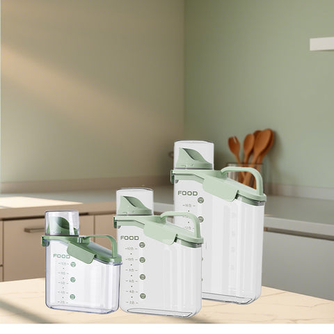 LYORIX™ SmartSeal Dispenser Set – Multi-Size Grain &amp; Dry Food Containers