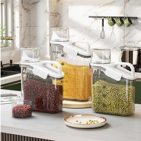 LYORIX™ SmartSeal Dispenser Set – Multi-Size Grain &amp; Dry Food Containers