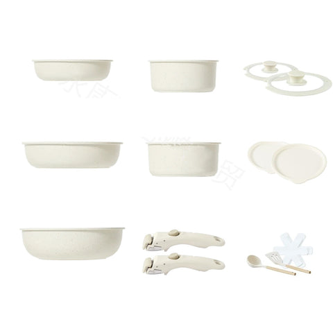 LYORIX ™ Minimalist Marble Non-Stick Cookware Set