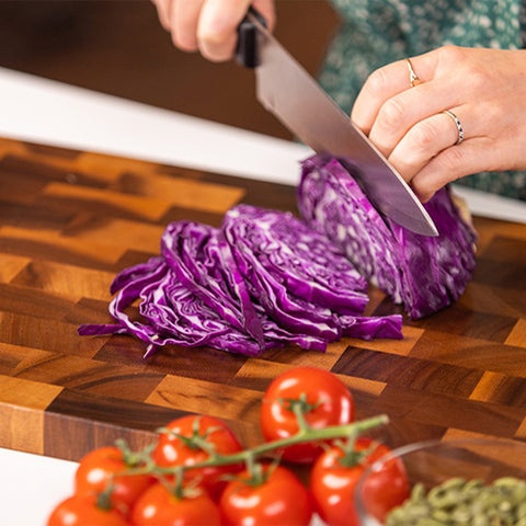 Premium End Grain Wooden Cutting Board Set