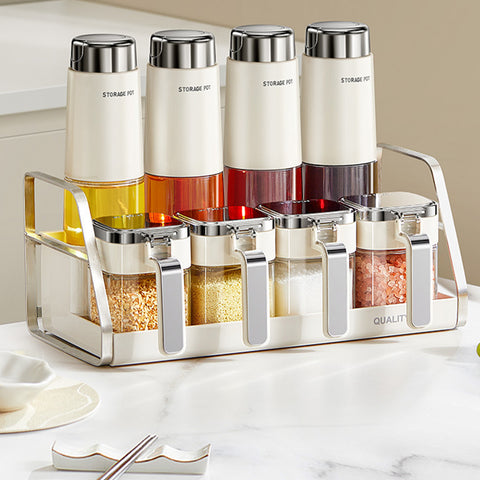 Premium Kitchen Condiment & Oil Dispenser Set