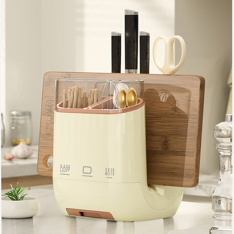 LYORIX™ Smart Knife & Utensil Organizer with Drainage