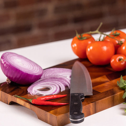 Premium End Grain Wooden Cutting Board Set