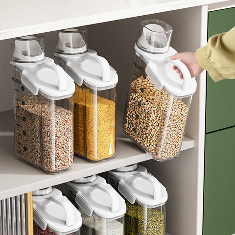 LYORIX™ SmartSeal Dispenser Set – Multi-Size Grain &amp; Dry Food Containers