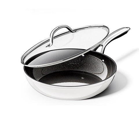 Premium Non-Stick Cookware Set with Glass Lids (4 Pieces)