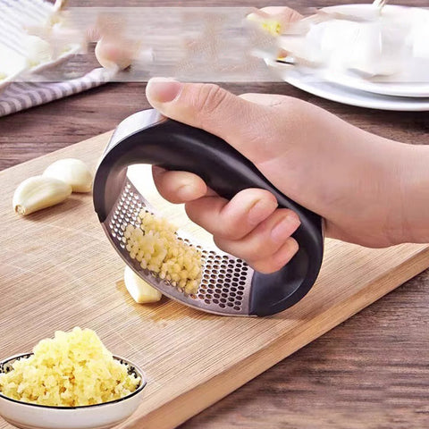 LYORIX Stainless Steel Garlic Press Set