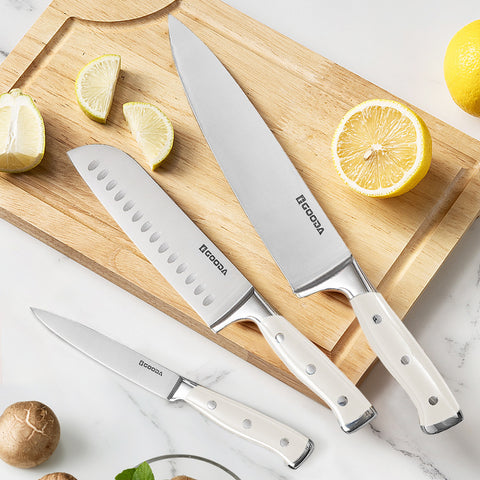 Foreign Trade Kitchen Stainless Steel Knife Set 11 Piece Knife Set Cross-border Wooden Seat Chef Steak Set Knife Gift Gift