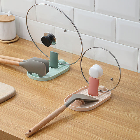 Multi-Functional Pot Lid & Utensil Holder Rack