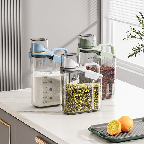 LYORIX™ SmartSeal Dispenser Set – Multi-Size Grain &amp; Dry Food Containers