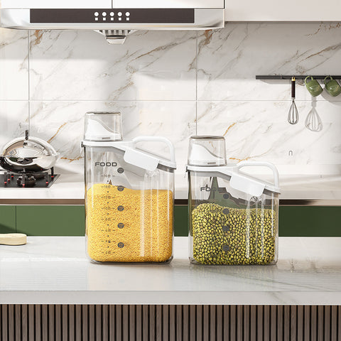 LYORIX™ SmartSeal Dispenser Set – Multi-Size Grain &amp; Dry Food Containers