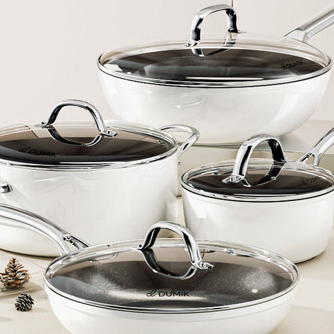 Demark Qiaoqian New House Cookware Suit Full Set Household Non-Stick Wok Soup Pot Universal Induction Cooker Gas Stove
