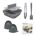 8.5 Inch New Air Fryer Silicone Baking Tray Pad Airfryer Silicone Liner Square Folding
