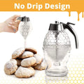 Japanese creative press-type honey jar squeeze sauce bottle plastic sealed jar funnel jar syrup pot sprinkling belt base