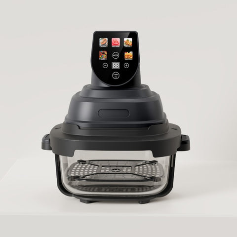 Cross-border color screen intelligent air fryer Air Fryer glass visual French fries electromechanical oven European standard 110V beauty