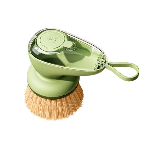Automatic liquid dishwashing, natural plant sisal pot brush, non-dirty hands, non-stick pan, household pot brush, kitchen cleaning artifact