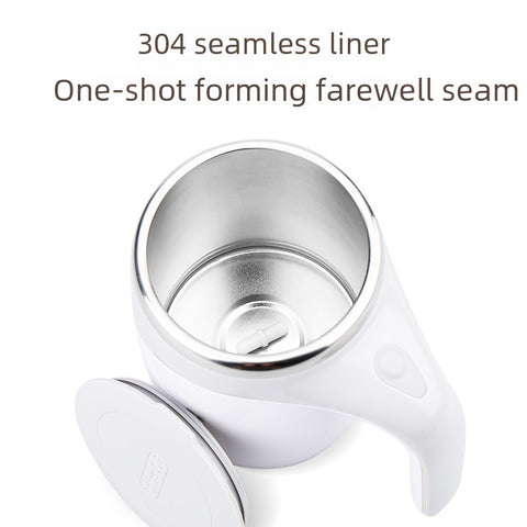 Lazy coffee stirring cup automatic stirring cup magnetic rotating electric milk cup mug 304 stainless steel