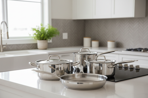 COOKRWARE WITH BACKGROUND KITCHEN 